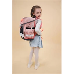 Iskolatáska ergonómikus BELMIL Classy Ballerina Black Pink 36x32x19 cm