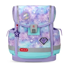 Iskolatáska ergonómikus BELMIL Classy Plus Diamond Unicorn, unikornis 37x32x19 cm mágneszárral