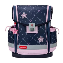 Iskolatáska ergonómikus BELMIL Classy Plus Midnight Gallop lópatkó 37x32x19 cm mágneszárral