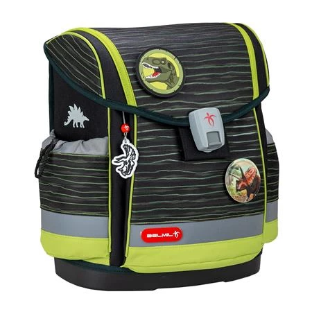 Iskolatáska ergonómikus BELMIL Classy Plus Prehistoric Times dinoszaurusz 37x32x19 cm mágneszárral