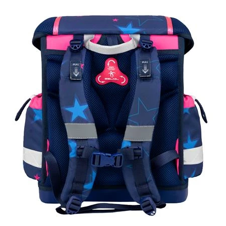 Iskolatáska ergonómikus BELMIL Classy Sparkling Star csillagok 36x32x19 cm