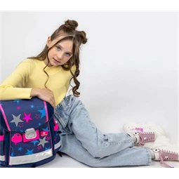 Iskolatáska ergonómikus BELMIL Classy Sparkling Star csillagok 36x32x19 cm