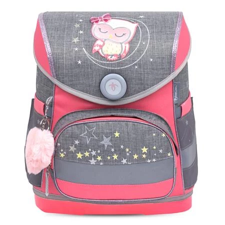 Iskolatáska ergonómikus BELMIL Compact Little Owl  bagoly 37x30x19 cm mágneszárral