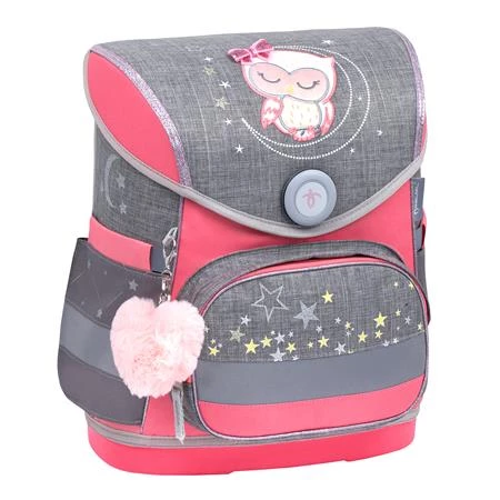 Iskolatáska ergonómikus BELMIL Compact Little Owl  bagoly 37x30x19 cm mágneszárral
