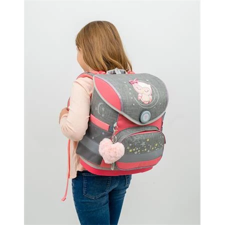 Iskolatáska ergonómikus BELMIL Compact Little Owl  bagoly 37x30x19 cm mágneszárral