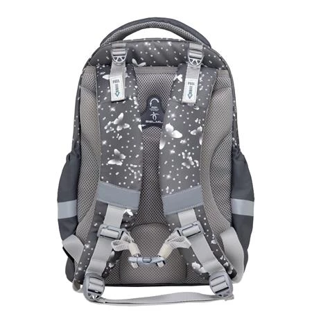 Iskolatáska ergonómikus BELMIL Leisure Plus Amazing Butterfly pillangó 40×20×30 cm cipzáras