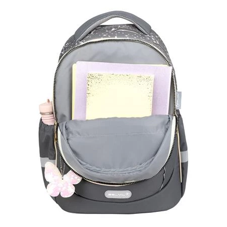 Iskolatáska ergonómikus BELMIL Leisure Plus Amazing Butterfly pillangó 40×20×30 cm cipzáras