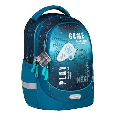 Iskolatáska ergonómikus BELMIL Leisure Plus Next Level 40×20×30 cm cipzáras