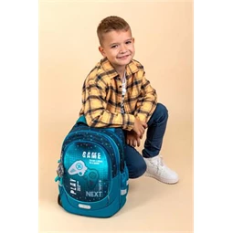 Iskolatáska ergonómikus BELMIL Leisure Plus Next Level 40×20×30 cm cipzáras