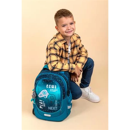 Iskolatáska ergonómikus BELMIL Leisure Plus Next Level 40×20×30 cm cipzáras