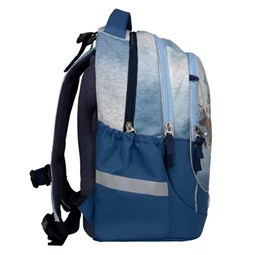 Iskolatáska ergonómikus BELMIL Leisure Plus Shine like a Star Jeans csillag 40×20×30 cm cipzáras
