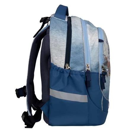 Iskolatáska ergonómikus BELMIL Leisure Plus Shine like a Star Jeans csillag 40×20×30 cm cipzáras