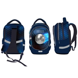 Iskolatáska ergonómikus BELMIL Leisure Special T-Football Light foci 40×20×30 cm cipzáras
