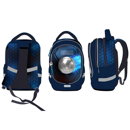 Iskolatáska ergonómikus BELMIL Leisure Special T-Football Light foci 40×20×30 cm cipzáras