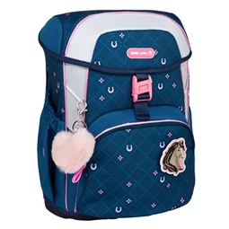 Iskolatáska ergonómikus BELMIL Maxi Meet your Horses lópatkó 40x29x19 cm csattos