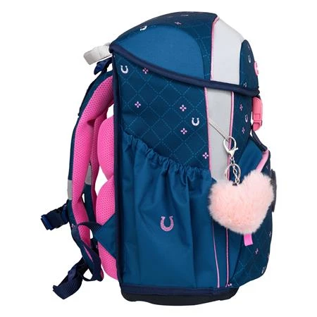 Iskolatáska ergonómikus BELMIL Maxi Meet your Horses lópatkó 40x29x19 cm csattos