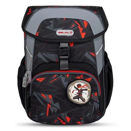 Iskolatáska ergonómikus BELMIL Maxi Ninja nindzsa 40x29x19 cm csattos