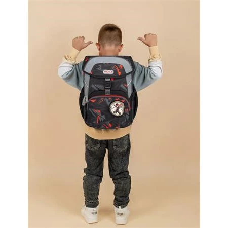 Iskolatáska ergonómikus BELMIL Maxi Ninja nindzsa 40x29x19 cm csattos