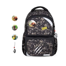 Iskolatáska ergonómikus BELMIL Maxi Pack Dinosaur World dinoszaurusz 42×30×17 cm cipzáras