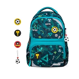 Iskolatáska ergonómikus BELMIL Maxi Pack Football Goal foci 42×30×17 cm cipzáras