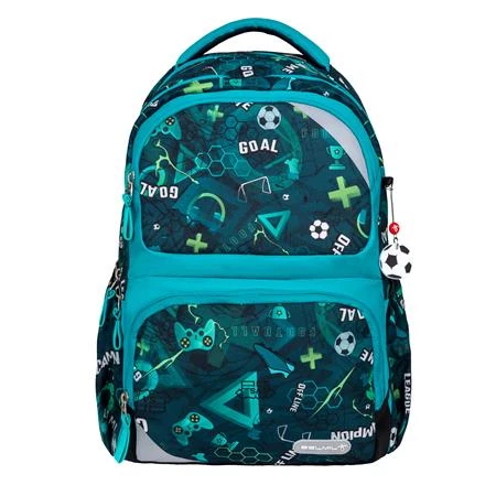 Iskolatáska ergonómikus BELMIL Maxi Pack Football Goal foci 42×30×17 cm cipzáras
