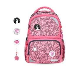 Iskolatáska ergonómikus BELMIL Maxi Pack Love Stars csillagok 42×30×17 cm cipzáras
