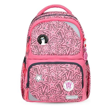 Iskolatáska ergonómikus BELMIL Maxi Pack Love Stars csillagok 42×30×17 cm cipzáras