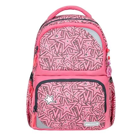 Iskolatáska ergonómikus BELMIL Maxi Pack Love Stars csillagok 42×30×17 cm cipzáras