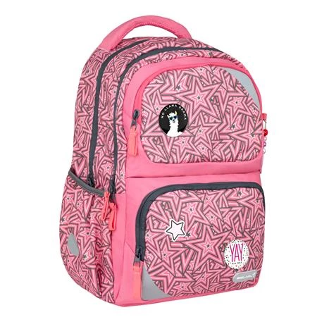 Iskolatáska ergonómikus BELMIL Maxi Pack Love Stars csillagok 42×30×17 cm cipzáras