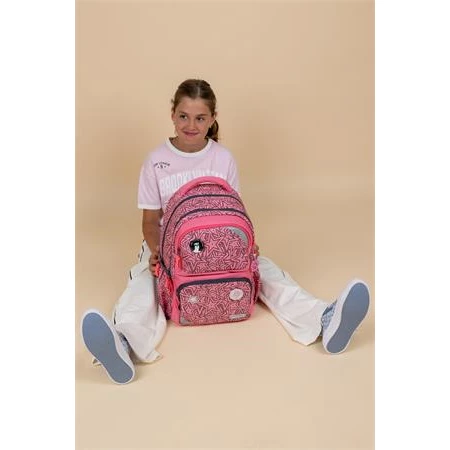 Iskolatáska ergonómikus BELMIL Maxi Pack Love Stars csillagok 42×30×17 cm cipzáras