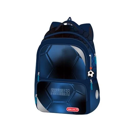 Iskolatáska ergonómikus BELMIL Maxi Packspecial T-Football Light foci 42×30×17 cm cipzáras