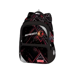 Iskolatáska ergonómikus BELMIL Maxi Packspecial T-Speed Red Car sebesség 42×30×17 cm cipzáras
