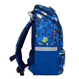 Iskolatáska ergonómikus BELMIL Zippy Gamer Squad gamer 41,5x26x13 cm cipzáras