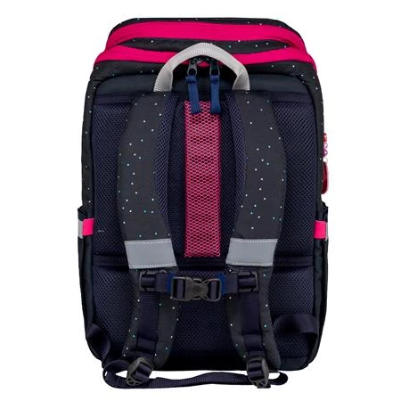 Iskolatáska ergonómikus BELMIL Zippy Pinky pink szív 1,5x26x13 cm cipzáras