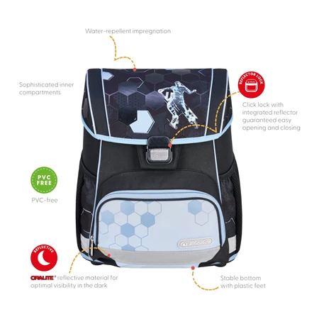 Iskolatáska ergonómikus HERLITZ Loop Cyber Soccer