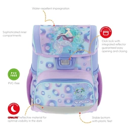 Iskolatáska ergonómikus HERLITZ Loop Mermaid