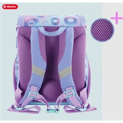 Iskolatáska szett HERLITZ Loop Plus Minty Love + 2 klapnis tolltartó + henger tolltartó + sportzsák