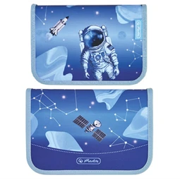 Iskolatáska szett HERLITZ Loop Plus Cosmic Explorer + 2 klapnis tolltartó + henger tolltartó + sportzsák