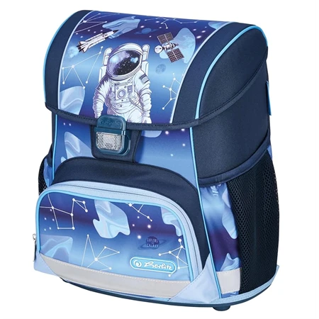 Iskolatáska szett HERLITZ Loop Plus Cosmic Explorer + 2 klapnis tolltartó + henger tolltartó + sportzsák
