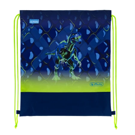 Iskolatáska szett HERLITZ Loop Plus Thunder Rex Explorer + 2 klapnis tolltartó + henger tolltartó + sportzsák