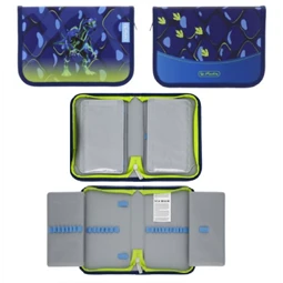 Iskolatáska szett HERLITZ Loop Plus Thunder Rex Explorer + 2 klapnis tolltartó + henger tolltartó + sportzsák