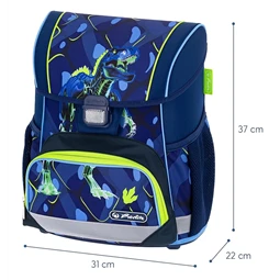 Iskolatáska szett HERLITZ Loop Plus Thunder Rex Explorer + 2 klapnis tolltartó + henger tolltartó + sportzsák