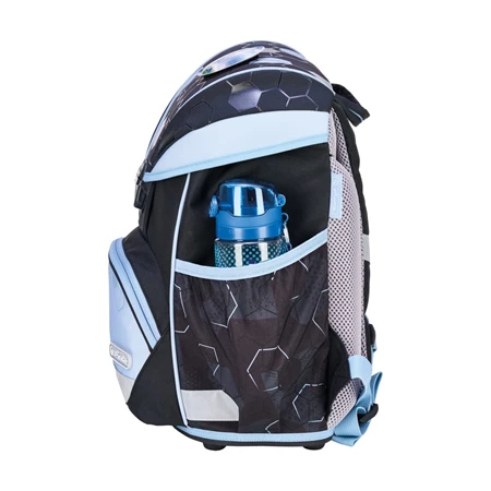 Iskolatáska szett HERLITZ UltraLight XL Plus Cyber Soccer 2 táskadísszel 2 tolltartóval és tornazsákkal
