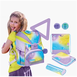 Iskolatáska szett HERLITZ UltraLight XL Plus Little Monster 2 táskadísszel 2 tolltartóval és tornazsákkal
