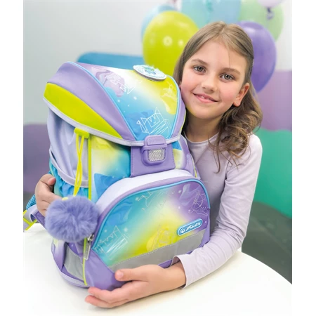 Iskolatáska szett HERLITZ UltraLight XL Plus Little Monster 2 táskadísszel 2 tolltartóval és tornazsákkal