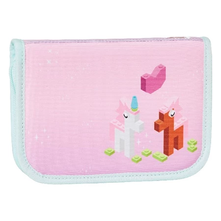 Iskolatáska szett LEGO Maxi Plus 3 részes Sparkle tornazsákkal és felszerelt tolltartóval ló és egyszarvú