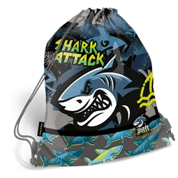 Iskolatáska szett LIZZYSULI SHARK ATTACK  lltartóval és tornazsákkal