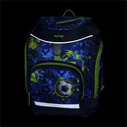 Iskolatáska szett OXY SHERPY 4 részes Football tolltartóval, tornazsákkal és cserélhető matricával