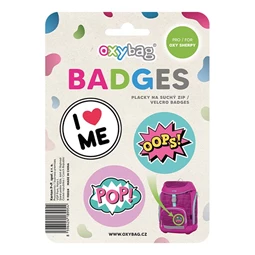 Iskolatáska szett OXY SHERPY 4 részes Pink tolltartóval, tornazsákkal és cserélhető matricával ló mintával