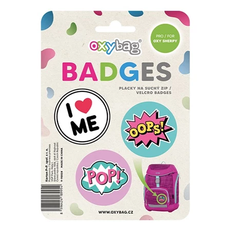 Iskolatáska szett OXY SHERPY 4 részes Pink tolltartóval, tornazsákkal és cserélhető matricával ló mintával
